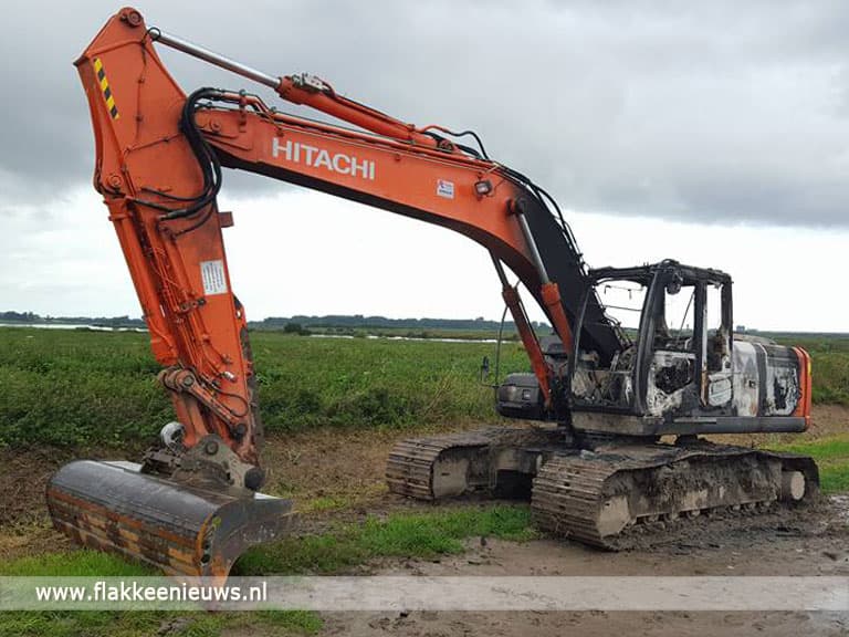 Rupskraan in brand gestoken