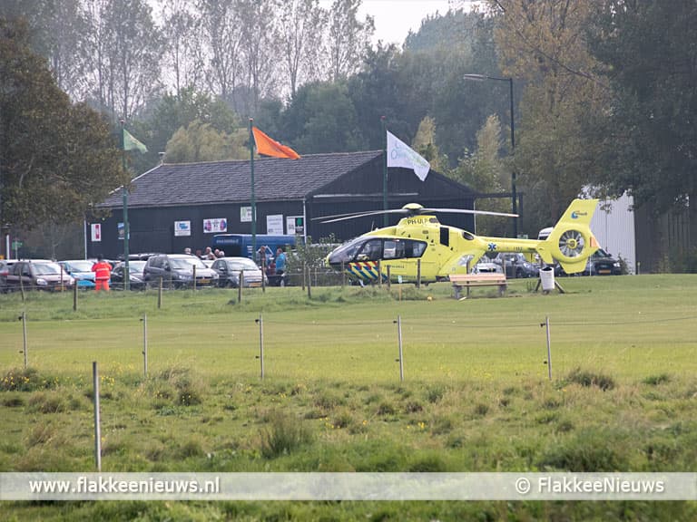 Man ernstig gewond bij grasmaaien