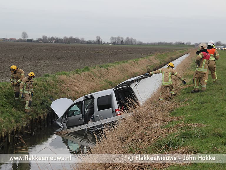 Aanrijding op de N59 nabij Oude-Tonge