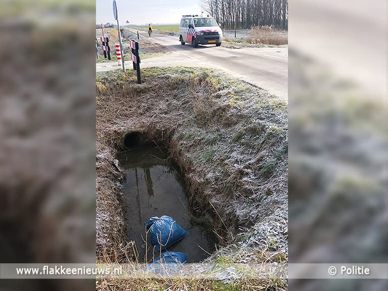 Hennepafval gedumpt bij Dirksland