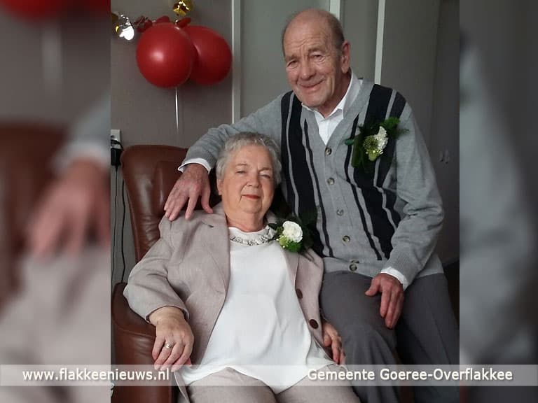 Echtpaar Troost-Dieks uit Oude-Tonge 60 jaar getrouwd