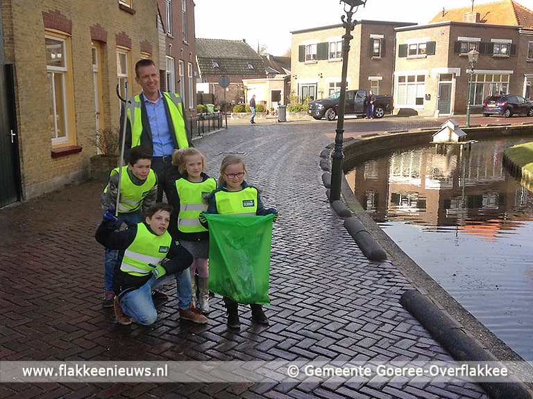 Gemeente en scholen op Goeree-Overflakkee pakken zwerfafval aan