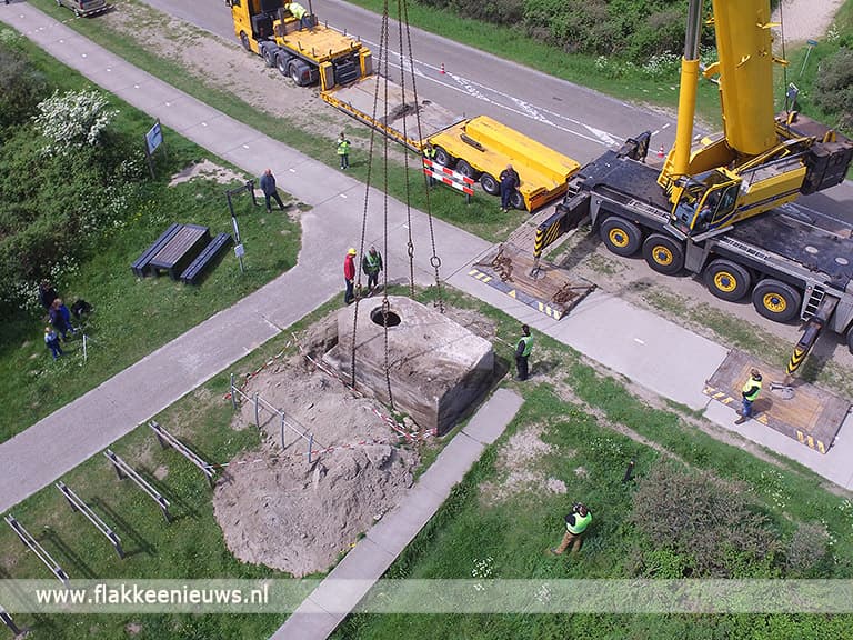 Tobruk bunker geplaatst bij de Bunkerroute