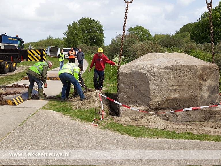 Tobruk bunker geplaatst bij de Bunkerroute