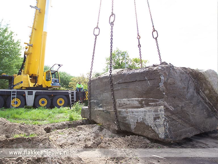 Tobruk bunker geplaatst bij de Bunkerroute