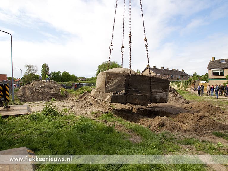 Tobruk bunker geplaatst bij de Bunkerroute