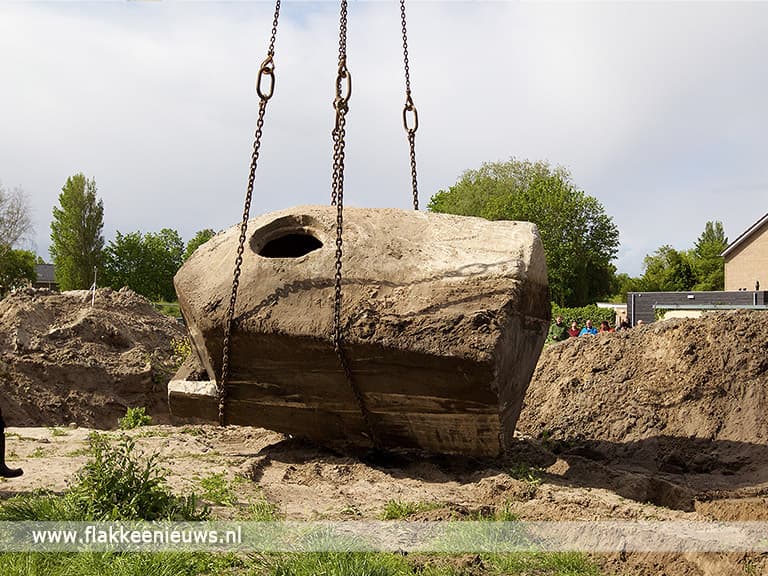 Tobruk bunker geplaatst bij de Bunkerroute