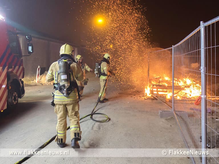 Bouwkeet afgebrand op industrieterrein Dirksland