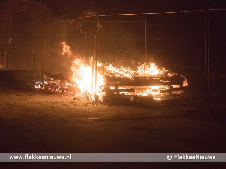 Bouwkeet afgebrand op industrieterrein Dirksland