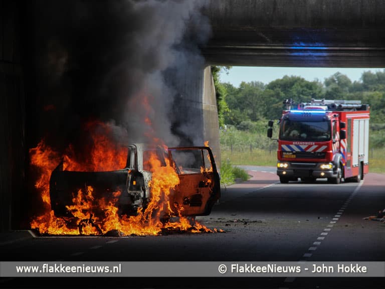 Brand op parallelweg Hellegatsplein