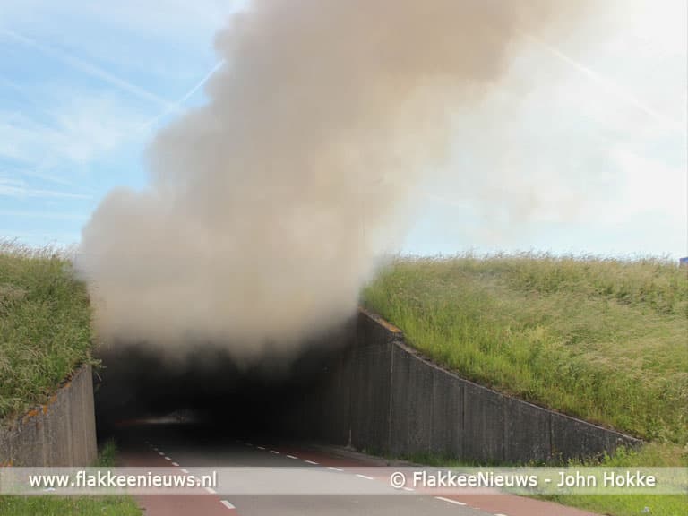 Brand op parallelweg Hellegatsplein