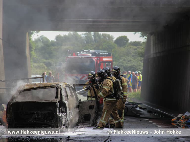 Brand op parallelweg Hellegatsplein
