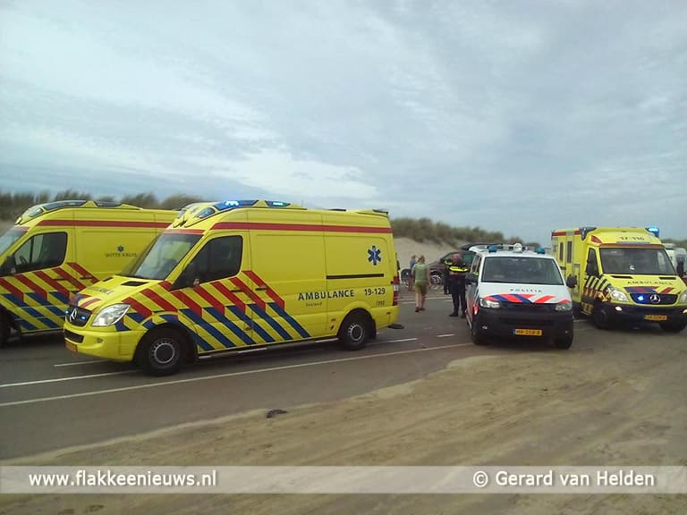 Meerdere gewonden bij ongeval Brouwersdam