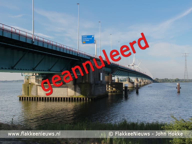 Weekendafsluitingen Haringvlietbrug (A29) voor onderhoud