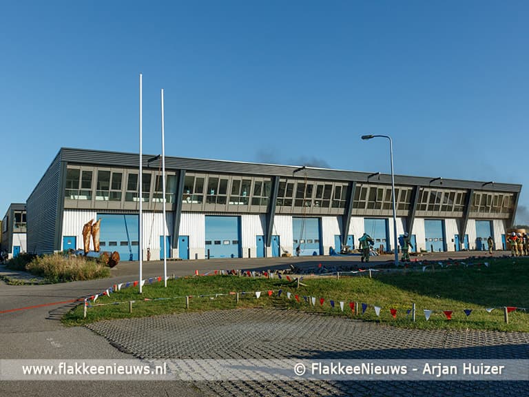 Brand in loods Buitenhaven Stellendam