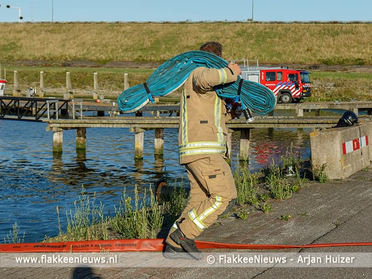 Brand in loods Buitenhaven Stellendam