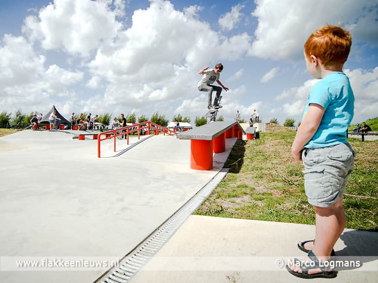 Nieuw skatepark in Middelharnis officieel geopend