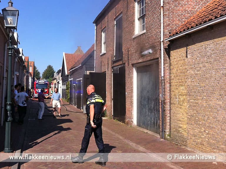 Brand in koetshuis Sommelsdijk