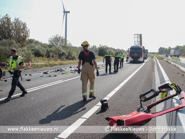 Ernstig ongeval nabij Haringvlietbrug A29
