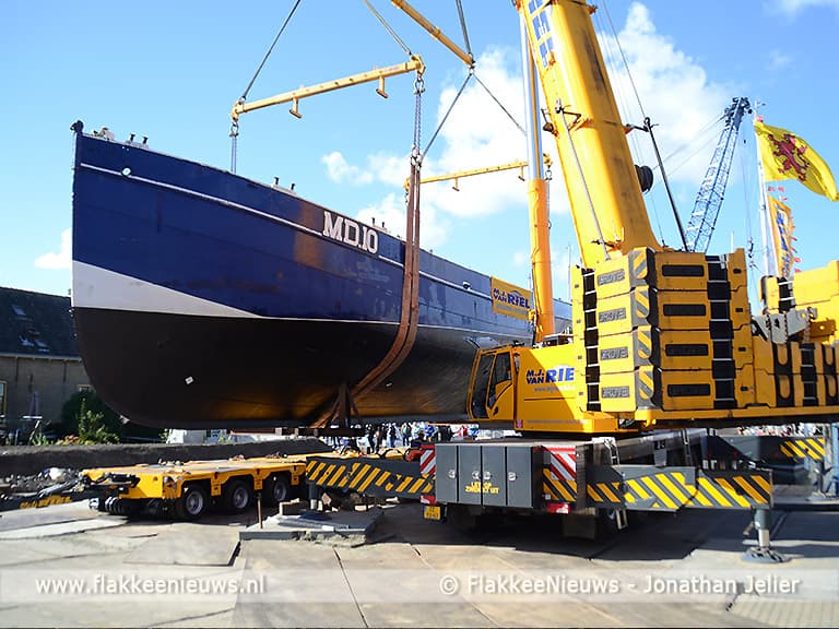 Spectaculair transport in Middelharnis