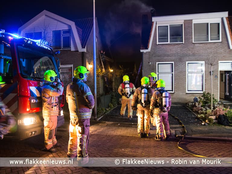 Brand in woning Marietjespad Middelharnis