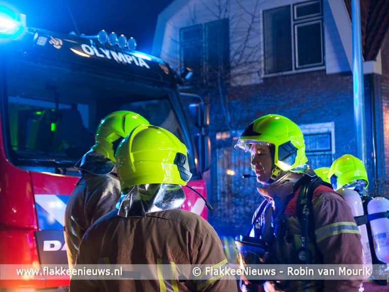 Brand in woning Marietjespad Middelharnis