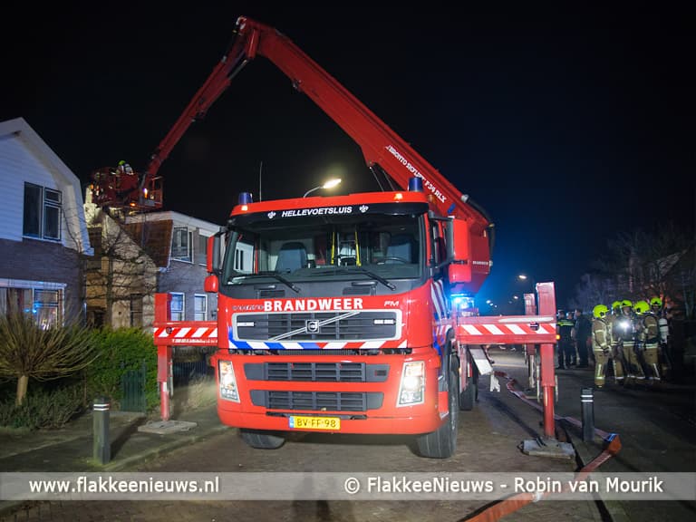 Brand in woning Marietjespad Middelharnis