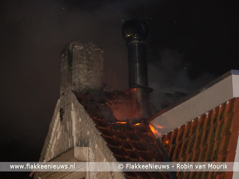 Brand in woning Marietjespad Middelharnis