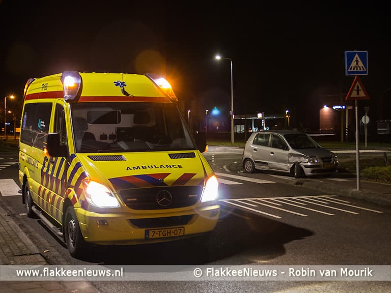 Ongeval met personenwagens in Middelharnis