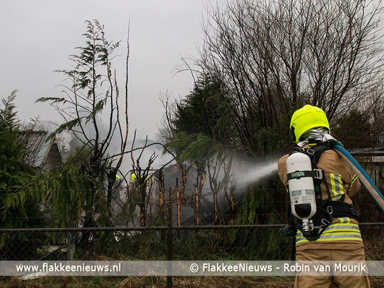 Schuur in brand op camping Oude-Tonge
