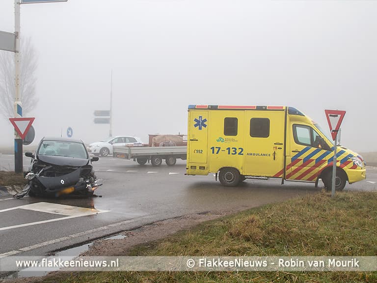 Twee ongevallen met gewonden in dichte mist