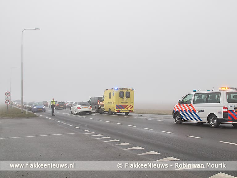 Twee ongevallen met gewonden in dichte mist