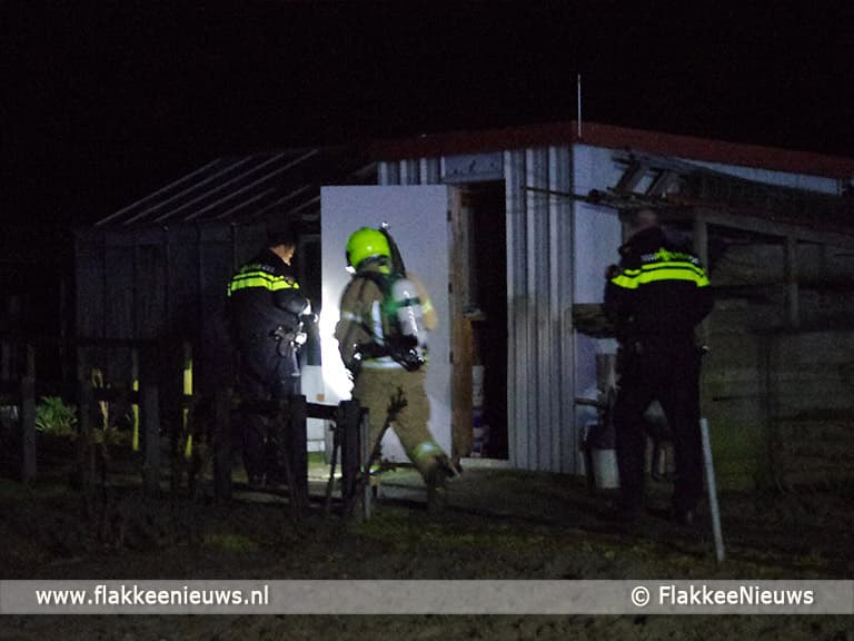 Schuurtje in brand bij Sommelsdijk