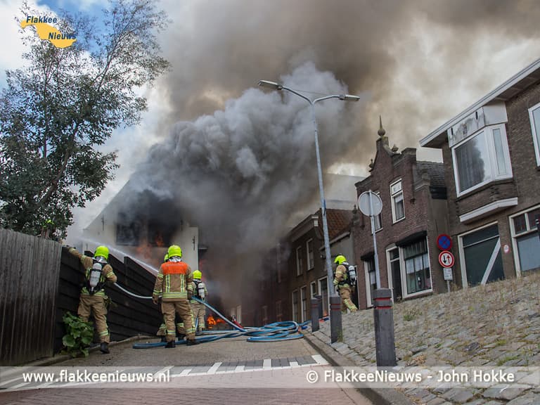 Grote brand in Ooltgensplaat