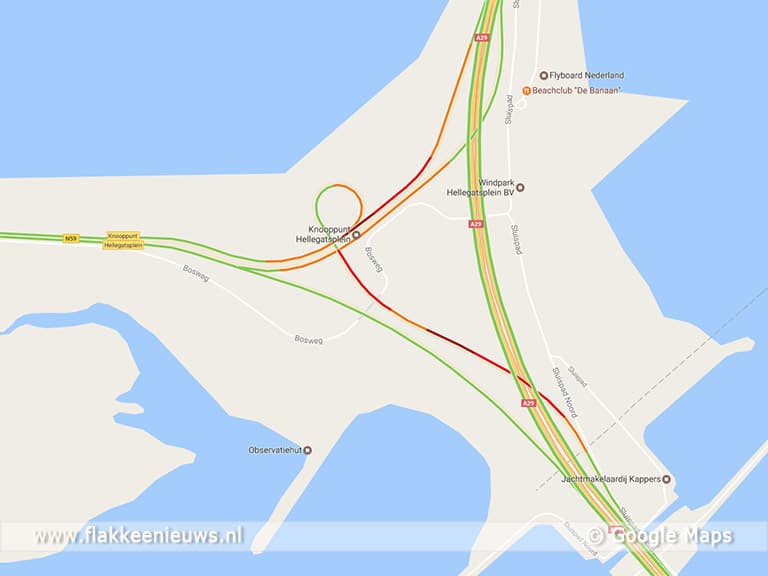 Afsluiting N59 Hellegatsplein door ongeval