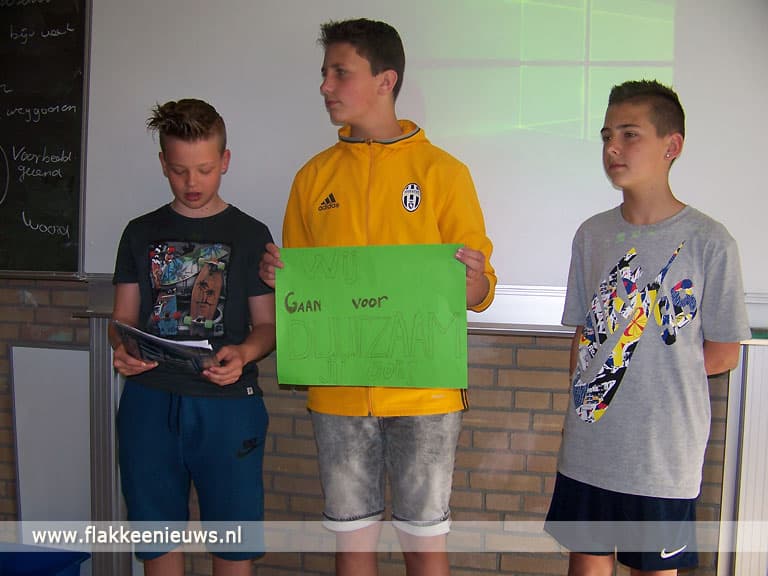 Eersteklassers Edudelta College geven afval het nakijken