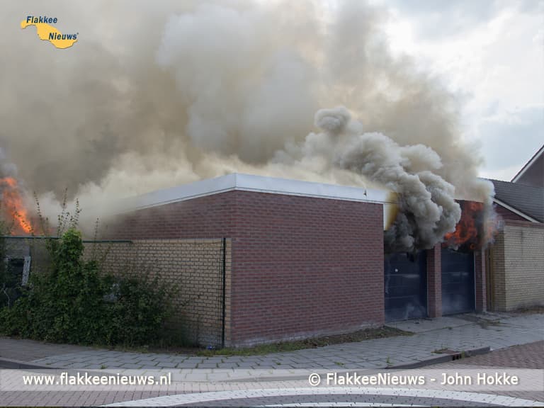 Brand in schuur Ooltgensplaat