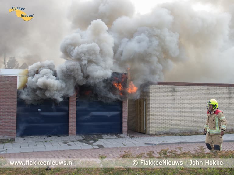 Brand in schuur Ooltgensplaat