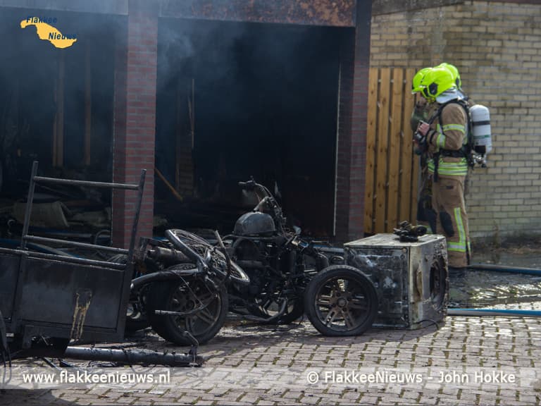 Brand in schuur Ooltgensplaat