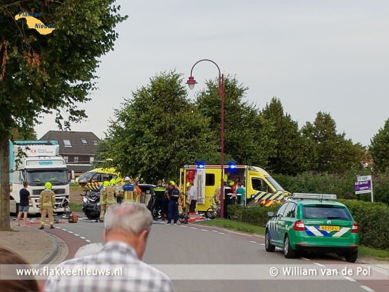 Persoon gewond bij ongeval met vrachtwagen in Ouddorp