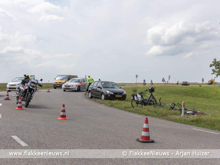 Traumaheli vliegt voor ongeval met fietser