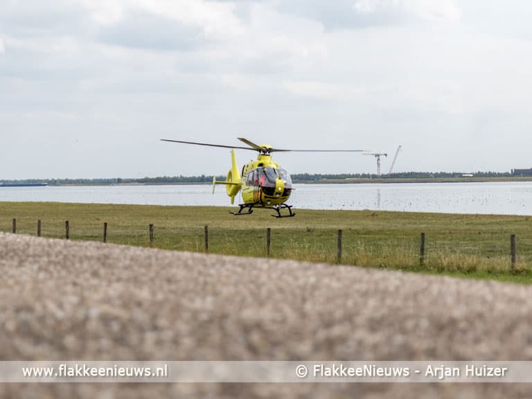 Traumaheli vliegt voor ongeval met fietser