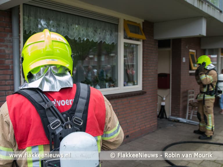 Wasmachine brand snel onder controle