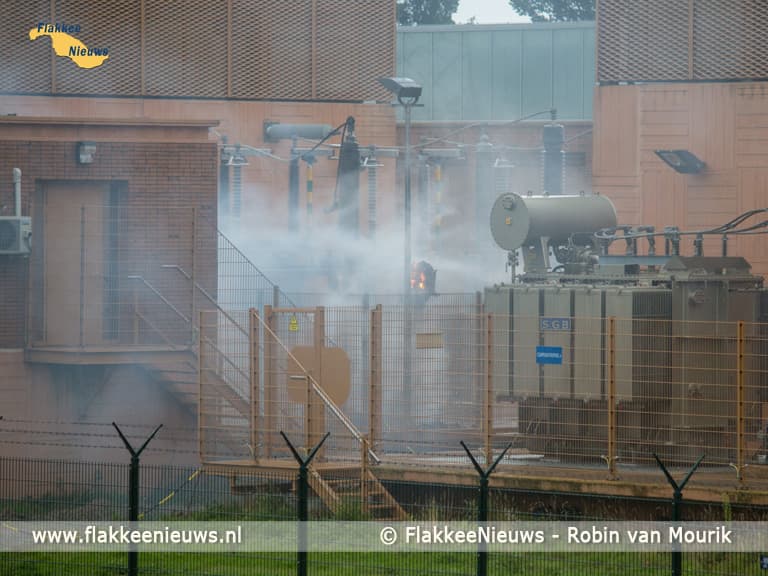 Brand bij verdeelstation van Stedin