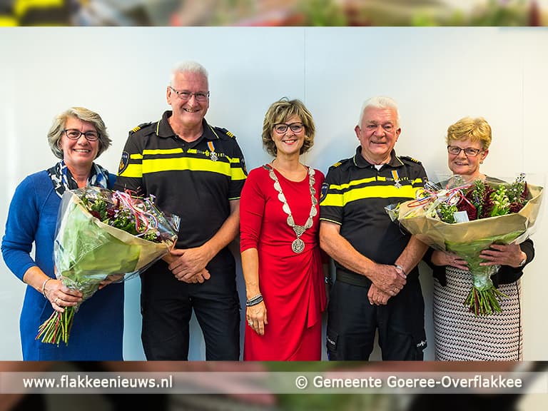 Vrijwillige politieagenten ontvangen Koninklijke onderscheiding