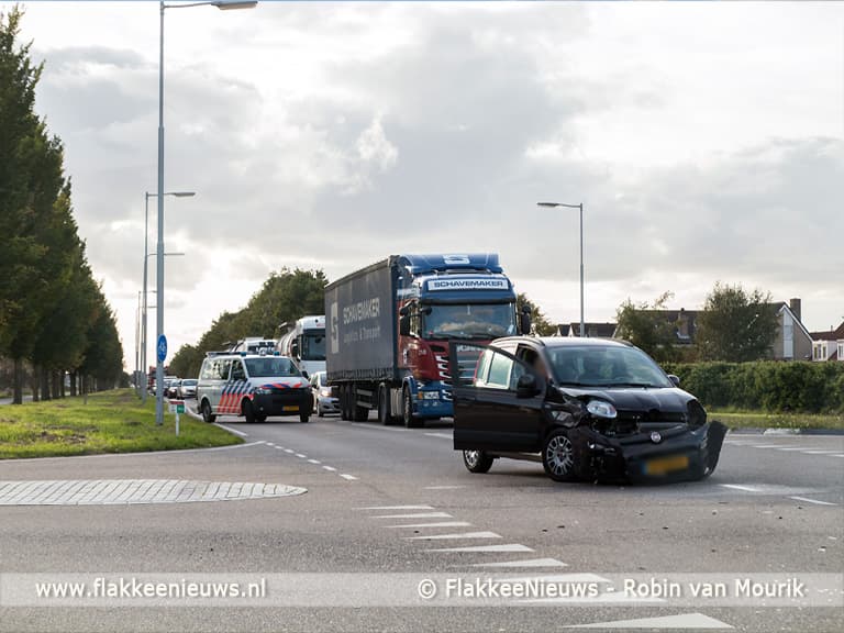 Spitsverkeer last van ongeval op N215