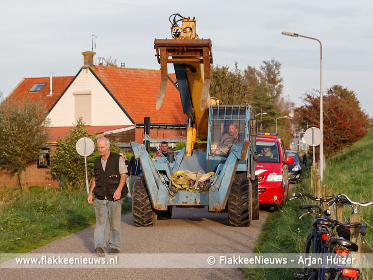 Grote hulpverlening voor ongeval met paard