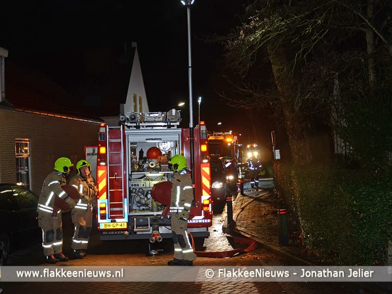 Grote brand in schuur Melissant