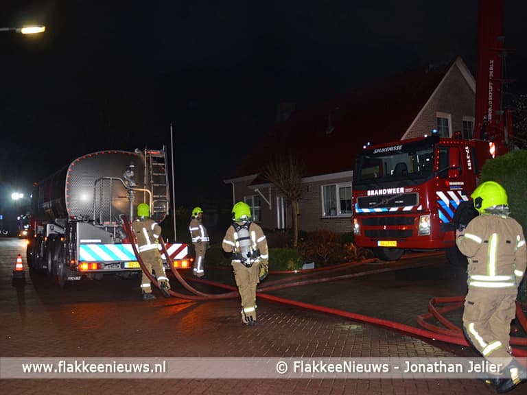 Grote brand in schuur Melissant