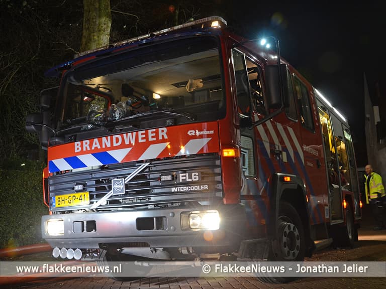 Grote brand in schuur Melissant